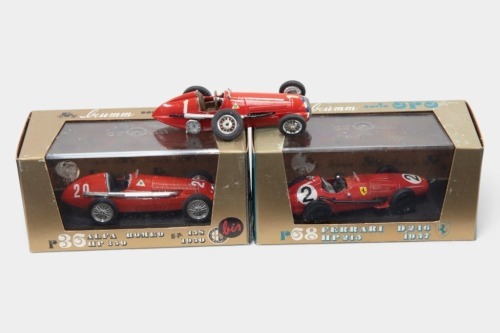 FERRARI / ALFA ROMEO: Three 1:43 scale Ferrari & Alfa Romeo models [Location: Melbourne]
