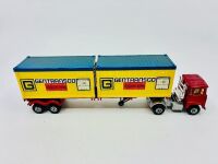 MATCHBOX: An unboxed 1:62 scale Matchbox model of the Super Kings K-17 Scammell Crusader Container Truck with original packaging [Location: Sydney] - 8