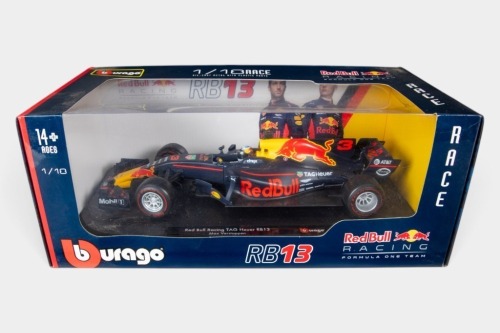 RED BULL: A Bburago 1:18 scale 2017 Red Bull RB13 car #3 as driven by Max Verstappen in original box [Location: Melbourne]