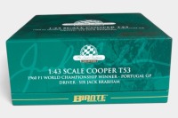 COOPER: A Biante 1:43 scale 1960 Cooper T53, limited edition (152/2500) F1 world champion as driven by Jack Brabham [Location: Melbourne] - 2