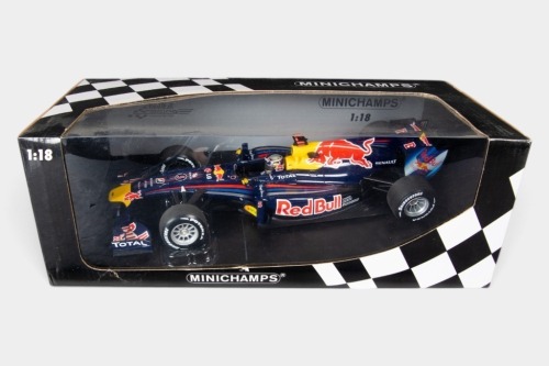 RED BULL: A Minichamps 1:18 scale 2010 Red Bull Racing Team Renault RB6 as driven by Sebastian Vettel in original box [Location: Melbourne]