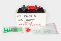 MARCH: A Tenariv 1:43 scale 1971 March 711 (#186) as driven by Niki Lauda model kit [Location: Melbourne]