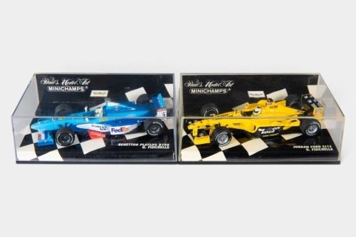 JORDAN / BENETTON: Two Minichamps 1:43 scale Jordan & Benetton team models in original boxes [Location: Melbourne]