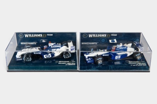 WILLIAMS: Two Minichamps 1:43 scale Williams team models in original boxes [Location: Melbourne]