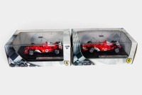 FERRARI: Two Hot Wheels Racing 1:48 scale Ferrari team models in original boxes [Location: Melbourne]