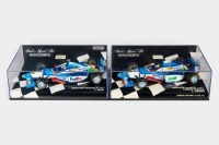 BENETTON RENAULT: Two Minichamps 1:43 scale Benetton Renault team models in original boxes [Location: Melbourne]