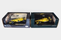 JORDAN: Two Hot Wheels Racing 1:43 scale Jordan team models in original boxes [Location: Melbourne]