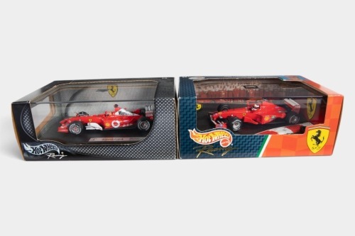 FERRARI: Two Hot Wheels Racing 1:43 scale Ferrari models in original boxes [Location: Melbourne]