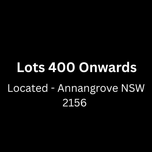 Lots 400 onwards are located in Annangrove NSW 2156