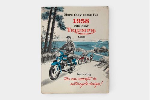 TRIUMPH: A 1958 Triumph model range sales brochure [Location: Melbourne]