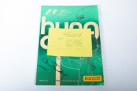 HUNGARIAN GP: An official signed programme from the 2014 Hungarian Grand Prix, signed on cover by Hamilton, Rosberg, Ricciardo & Vettel [Location: Melbourne] - 2