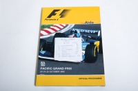PACIFIC GP: An official signed programme from the 1995 Pacific Grand Prix held in Aida, Japan, signed by Schumacher, Hill, Coulthard, Alesi, Berger & Barrichello [Location: Melbourne] - 3