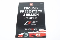TURKISH GP: An official programme from the 2008 Turkish GP, signed on cover by Massa, Vettel, Coulthard, Barichello, Webber & Alonso [Location: Melbourne] - 2