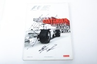 BRITISH: An official signed programme from the 2008 British GP, signed by many drivers such as Hill, Raikkonen, Rosberg, Piquet Jnr, Webber & many more [Location: Melbourne]
