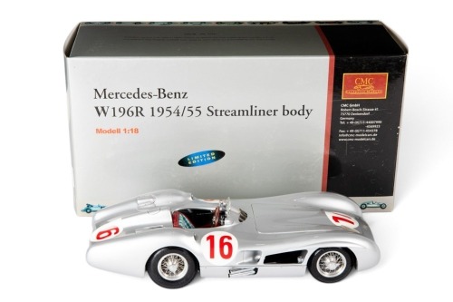 MERCEDES: A highly detailed CMC 1:18 scale 1954/55 Mercedes-Benz W196R Streamliner Body (M-057) in original box [Location: Melbourne]