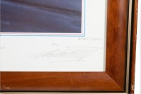 TYRRELL: A signed print 'Monaco Grand Prix 1973' by artist Nicholas Watts, featuring Jackie Stewart in the Tyrrell 006, signed by Jackie Stewart, Ken Tyrrell, Nicholas Watts, limited edition (280/500), 61cm high, 80cm wide [Location: Melbourne] - 4