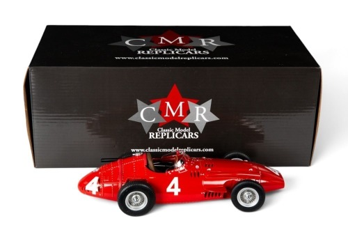 MASERATI: A Class Model Replicars 1:18 scale 1957 Maserati 250F, car #4 driver Jean Behra in original box [Location: Melbourne]