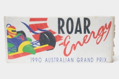 SIGNAGE: Two pieces of corflute signage from both Australian Grand Prix events [Location: Melbourne]