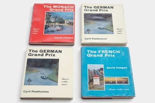 GRAND PRIX EUROPE: Three small format hardcover books relating to European Grand Prix venues [Location: Melbourne]