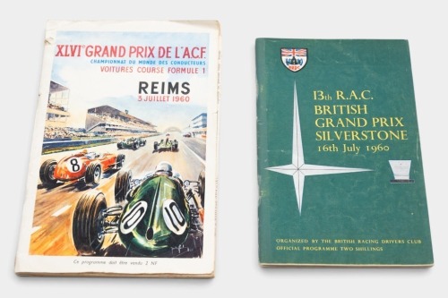 PROGRAMMES: Two official race programmes for Grand Prix events from 1960 [Location: Melbourne]