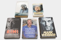 F1 BOOKS: Five books relating to F1 identities & drivers [Location: Melbourne]