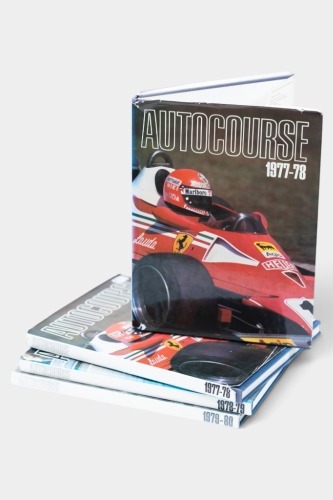 AUTOCOURSE: Four hardcover editions of 'Autocourse' from the 1970s [Location: Melbourne]