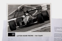 CAPELLI: A c1988 Ivan Capelli Leyton House Formula 1 Race Suit by Sparco, signed with CoA - 26