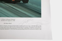 RON PETERSON: Print by Simon Ward of Ronnie Peterson at the 1978 Austrian Grand Prix. Signed Andretti, Fittipaldi. Numbered 68/500 [Location: Melbourne] - 4