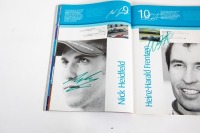 EUROPEAN GP: An official signed programme from the 2003 European Grand Prix held at Nurburgring, signed by an ensemble number of drivers, most notably Schumacher, Coulthard, Raikkonen, Alonso & Webber [Location: Melbourne] - 16