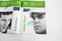 EUROPEAN GP: An official signed programme from the 2003 European Grand Prix held at Nurburgring, signed by an ensemble number of drivers, most notably Schumacher, Coulthard, Raikkonen, Alonso & Webber [Location: Melbourne] - 21