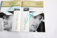 EUROPEAN GP: An official signed programme from the 2003 European Grand Prix held at Nurburgring, signed by an ensemble number of drivers, most notably Schumacher, Coulthard, Raikkonen, Alonso & Webber [Location: Melbourne] - 24