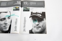 EUROPEAN GP: An official signed programme from the 2003 European Grand Prix held at Nurburgring, signed by an ensemble number of drivers, most notably Schumacher, Coulthard, Raikkonen, Alonso & Webber [Location: Melbourne] - 26