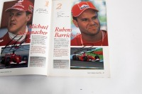 BELGIAN GP: An official signed programme from the 2001 Belgian Grand Prix held at Spa-Francorchamps, signed by an ensemble number of drivers [Location: Melbourne] - 5