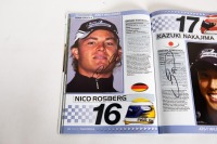 ABU DHABI GP: An official signed programme from the 2009 Abu Dhabi GP, signed by many drivers such as Hill, Hamilton, Fisichella, Alonso & many more [Location: Melbourne] - 17