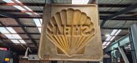 SHELL: A large modern fibreglass Shell fuel station sign, 175cm high, 175cm wide - 4