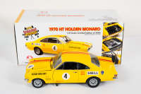 HT MONARO: A Limited Edition 1:18 scale CLASSIC CARLECTABLES Holden HT MONARO as raced by Norm Beechey to be the winner in the 1970 Australian Touring Car Championship, with COA, model numbered 589/3000 - 3
