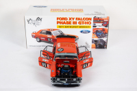 FALCON GT-HO: A Classic Carlectables 1:18 scale 1971 Ford Falcon XY Falcon Phase III GT-HO car #65E as driven by Allan Moffat, limited edition (4714/6500) with COA in original box - 4