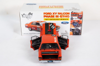 FALCON GT-HO: A Classic Carlectables 1:18 scale 1971 Ford Falcon XY Falcon Phase III GT-HO car #65E as driven by Allan Moffat, limited edition (4714/6500) with COA in original box - 5