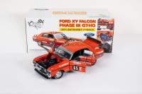 FALCON GT-HO: A Classic Carlectables 1:18 scale 1971 Ford Falcon XY Falcon Phase III GT-HO car #65E as driven by Allan Moffat, limited edition (4714/6500) with COA in original box - 6