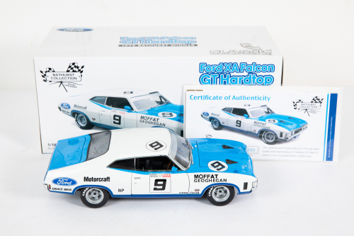 FALCON: A Classic Carlectables 1:18 scale 1973 Ford XA Falcon GT Hardtop, Bathurst winner, limited edition (2994/4800), with COA in original box