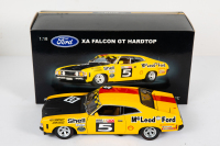 FALCON: An Autoart / Biante 1:18 scale 1973 Ford XA Falcon GT Hardtop car #5 as driven by Goss / Bartlett, limited edition (1275/5000), COA signed by Goss in original box - 2
