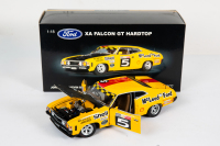 FALCON: An Autoart / Biante 1:18 scale 1973 Ford XA Falcon GT Hardtop car #5 as driven by Goss / Bartlett, limited edition (1275/5000), COA signed by Goss in original box - 5