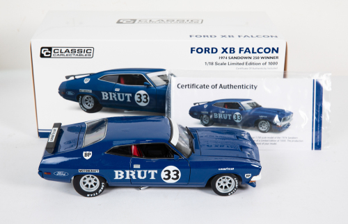 FORD: A Classic Carlectables 1:18 scale 1974 Ford XB Falcon, Sandown 250 winner, limited edition of 1000 units, with COA in original box