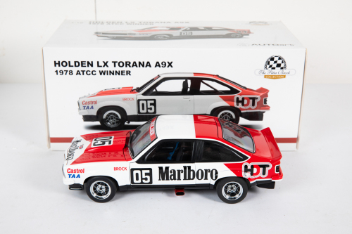 HOLDEN: An Autoart 1:18 scale 1978 Holden LX Torana A9X, A.T.C.C winner, in the Marlboro livery, limited edition (553/2802) with COA in original box