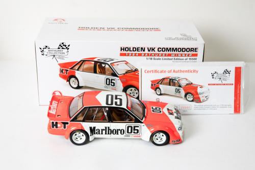 HOLDEN: A Classic Carlectables 1:18 scale 1984 Holden VK Commodore, car #05 in Marlboro livery, Bathurst winner, limited edition (9976/15500) with COA in original box