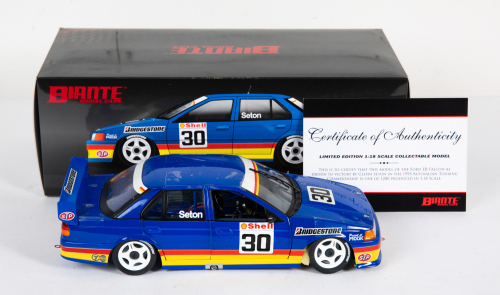 122 · FORD: A Biante 1:18 scale 1993 Ford Falcon EB, car #30 driver Glenn Seton, A.T.C.C winner, limited edition (668/1200) with COA in original box