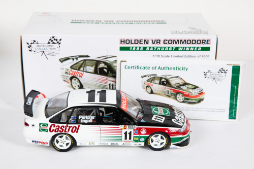 130 · HOLDEN: A Classic Carlectables 1:18 scale 1995 Holden VR Commodore, car #11 drivers Perkins & Ingall, Bathurst winner, limited edition, numbered 938, with COA in original box