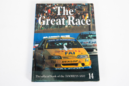 147 · THE GREAT RACE: A signed copy of 'The Great Race - Tooheys 1000 - 1994', hardcover book, signed by John Bowe & Dick Johnson, published 1994
