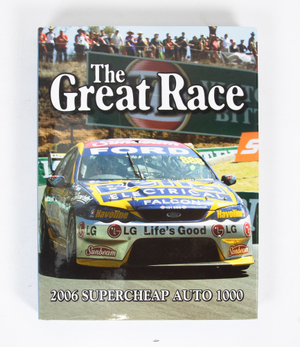 THE GREAT RACE: A signed copy of 'The Great Race -2006 Super Cheap Auto 1000', hardcover book, signed by Craig Lowndes & Jamie Whincup, published 2006