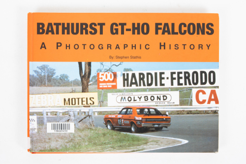 FALCON: 'Bathurst GT-HO Falcons - A Photographic History' by Stephen Stathis, hardcover book, limited edition (1772/2000), published 2005